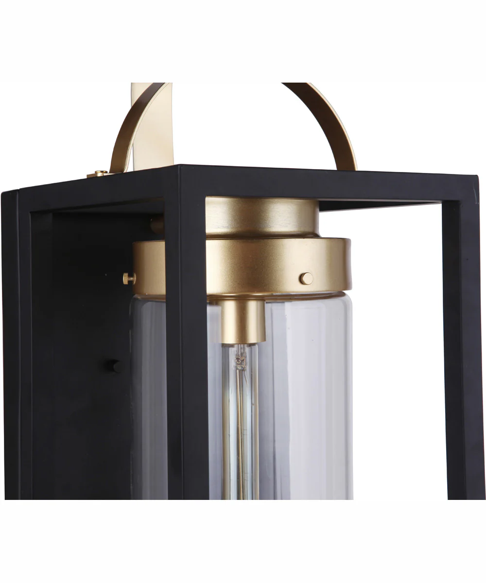 Neo 1-Light Outdoor Wall Lantern Midnight Satin Brass - Image 7
