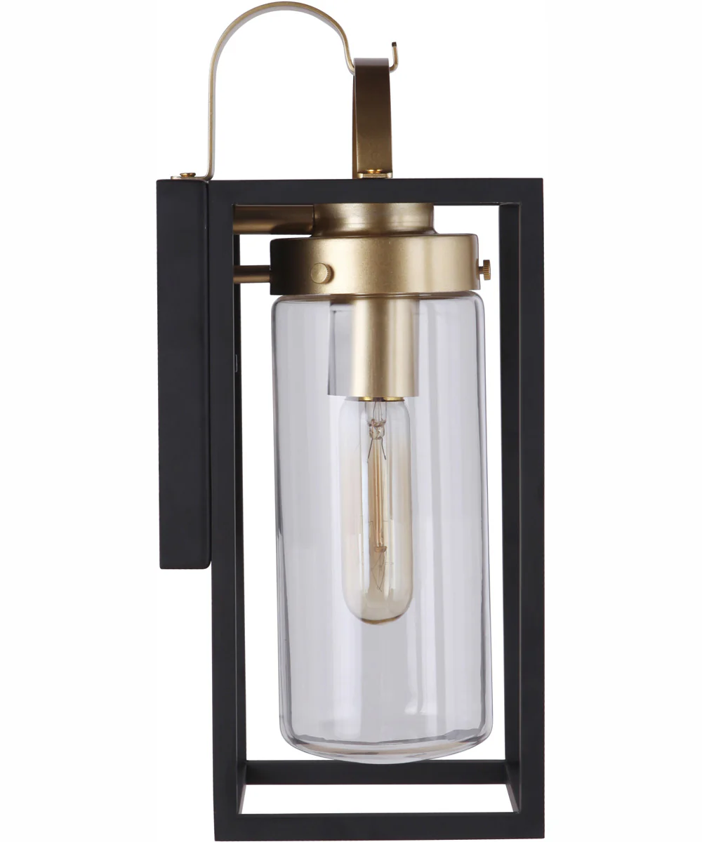 Neo 1-Light Outdoor Wall Lantern Midnight Satin Brass - Image 5