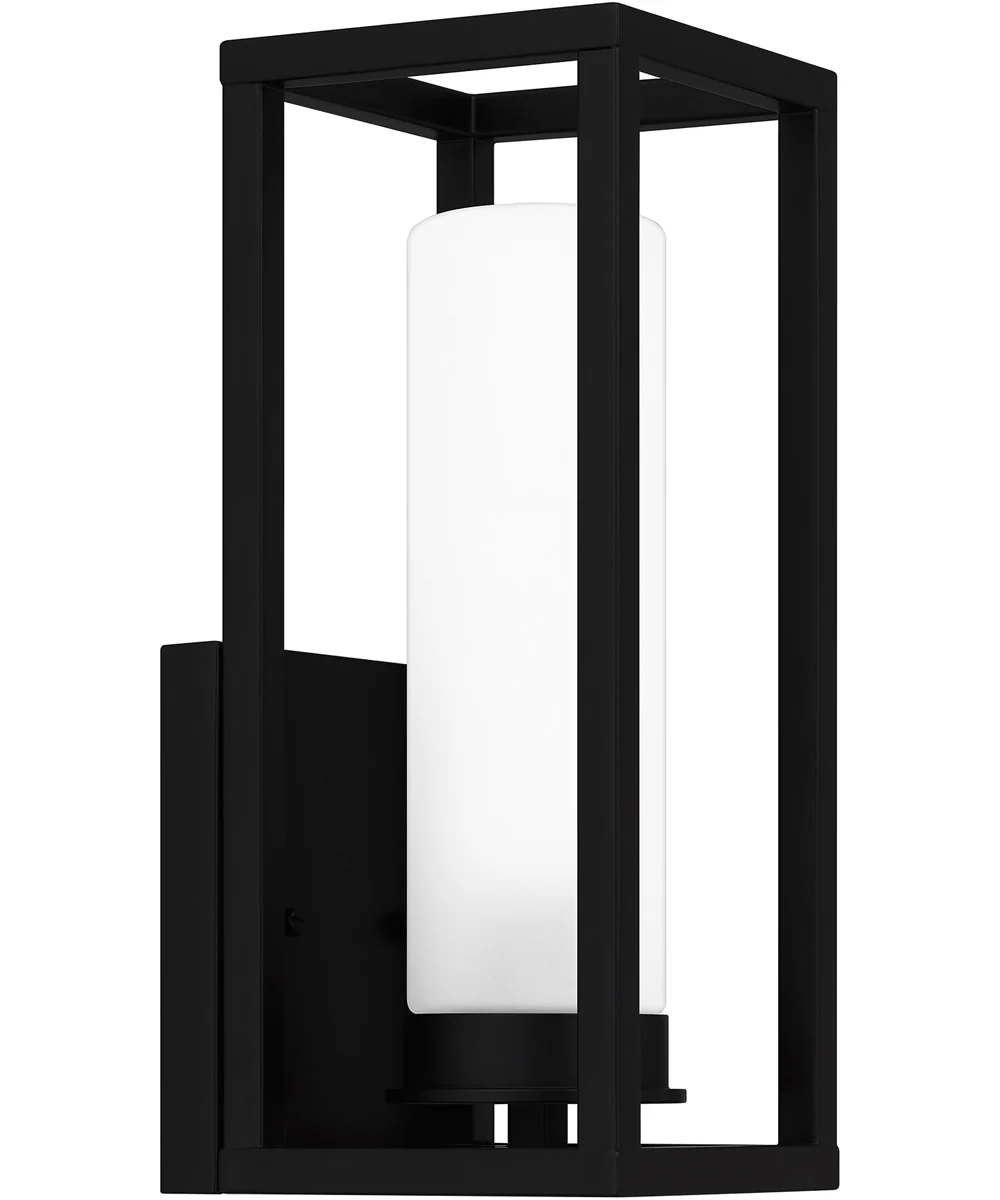 Neville Medium 1-light Outdoor Wall Light Coastal Armour Aluminum Matte Black