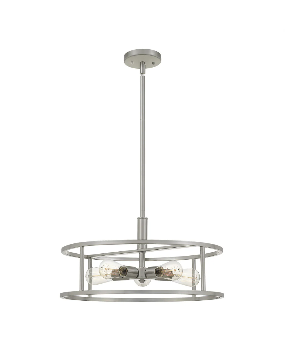 New Harbor 5-light Pendant Brushed Nickel - Image 2