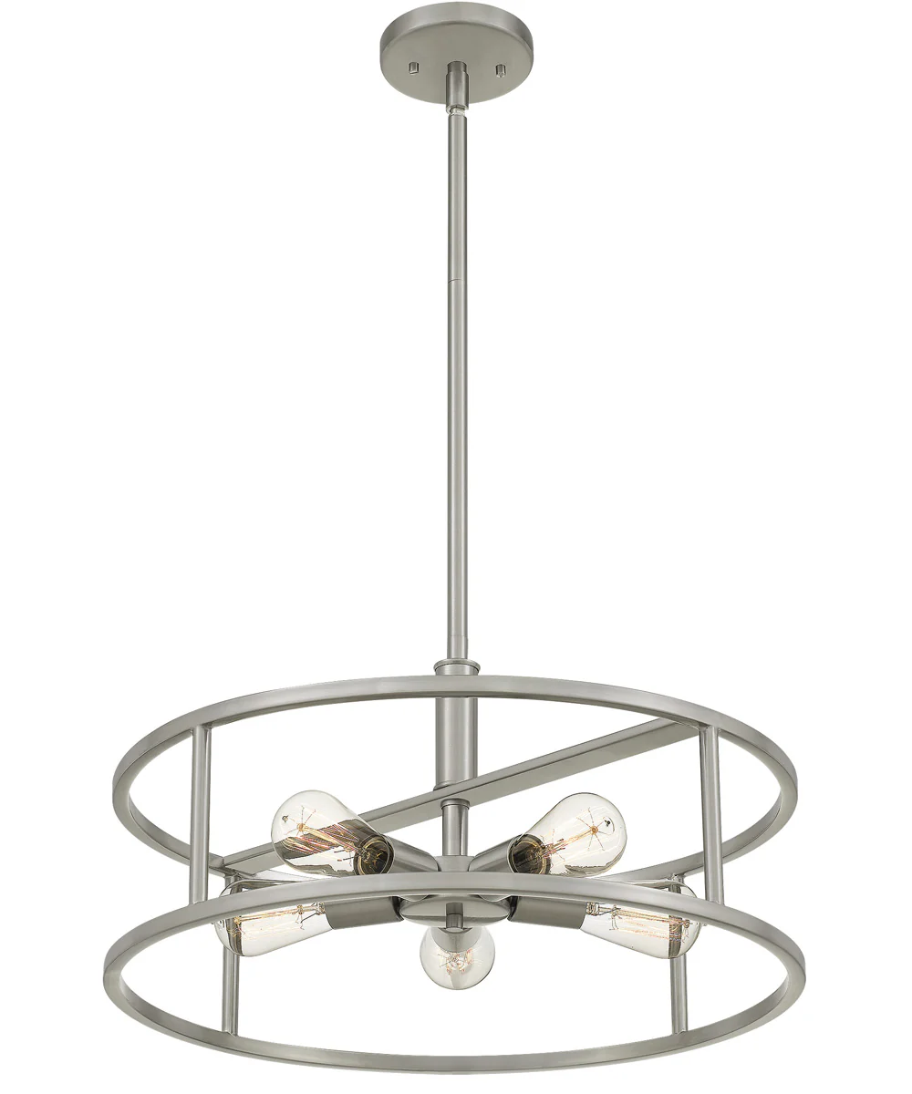 New Harbor 5-light Pendant Brushed Nickel - Image 4