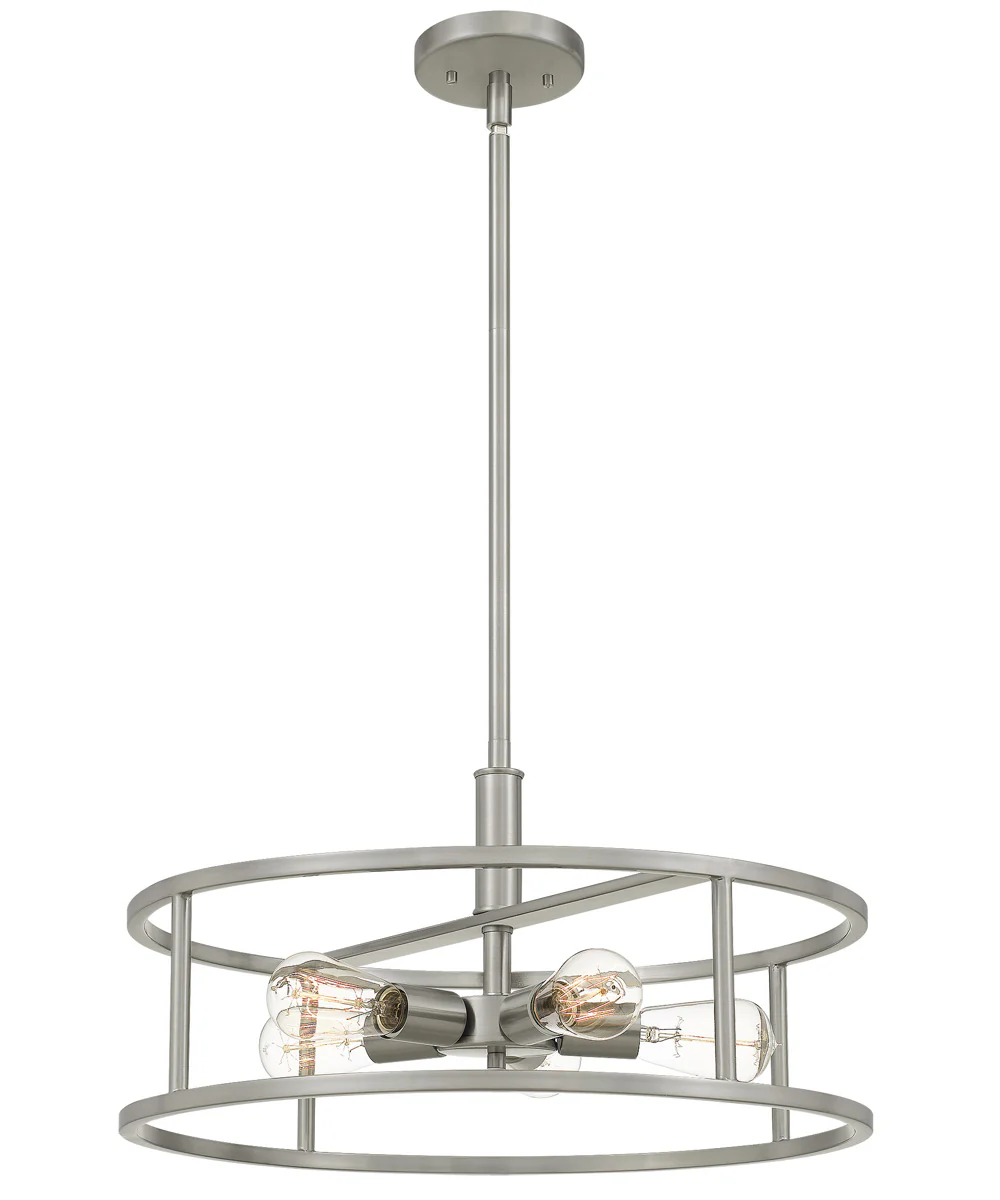 New Harbor 5-light Pendant Brushed Nickel - Image 5