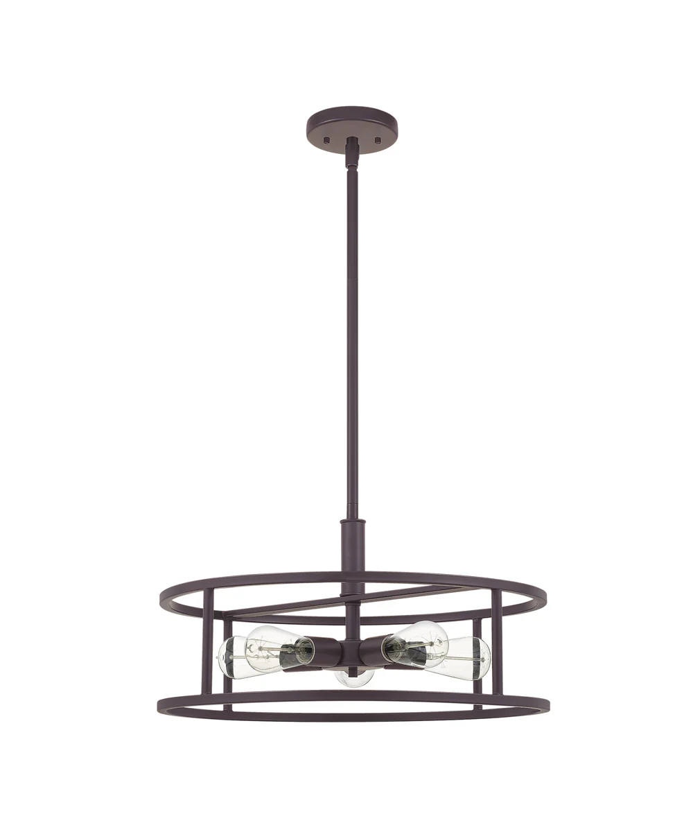 New Harbor 5-light Pendant Western Bronze - Image 3