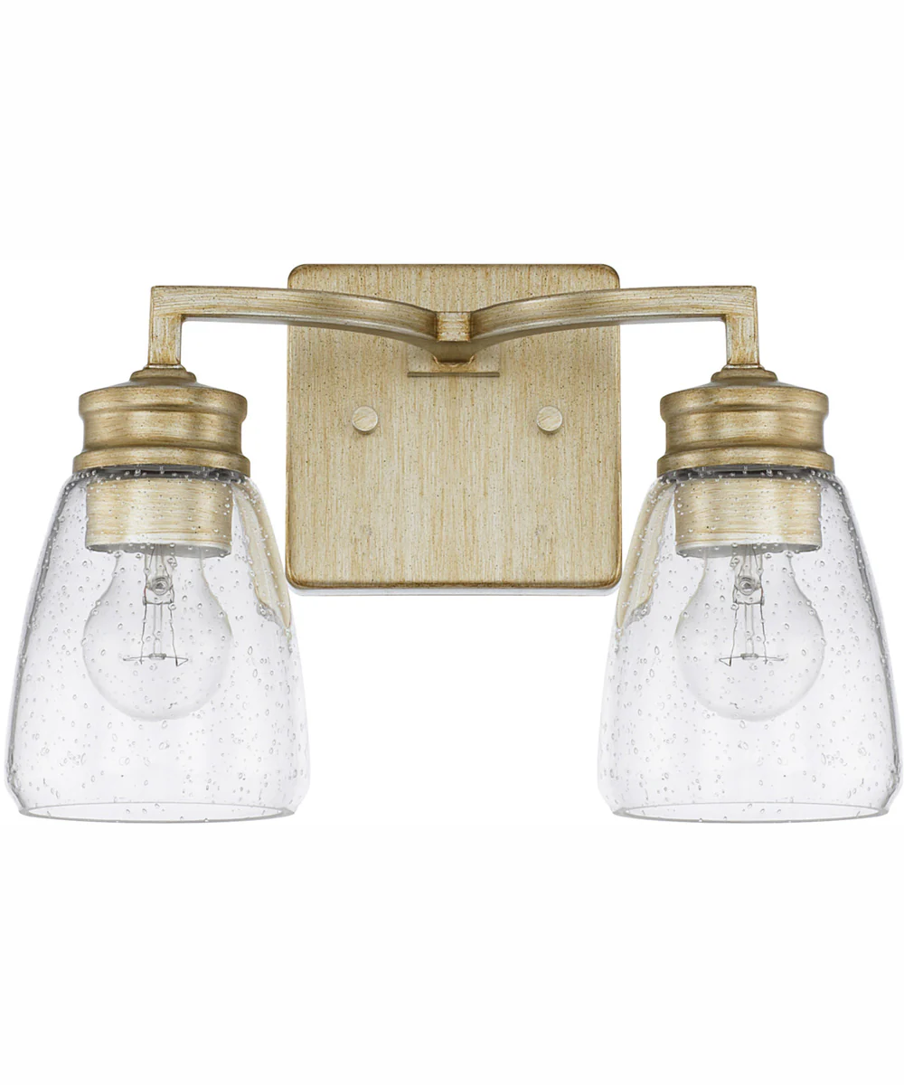 Newbury 2-Light Vanity Winter Gold