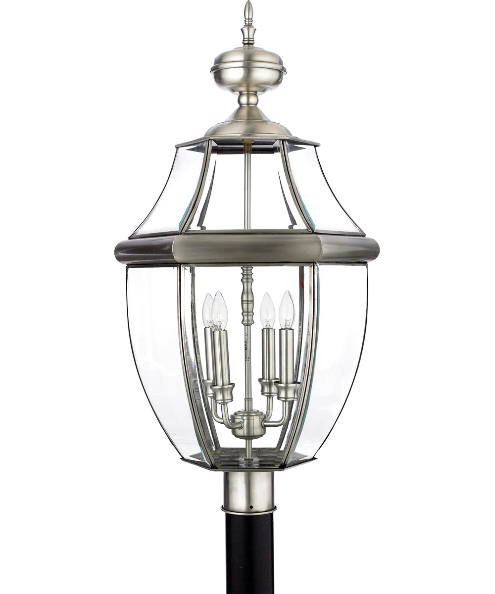 Newbury Extra Large 4-light Outdoor Post Light Pewter