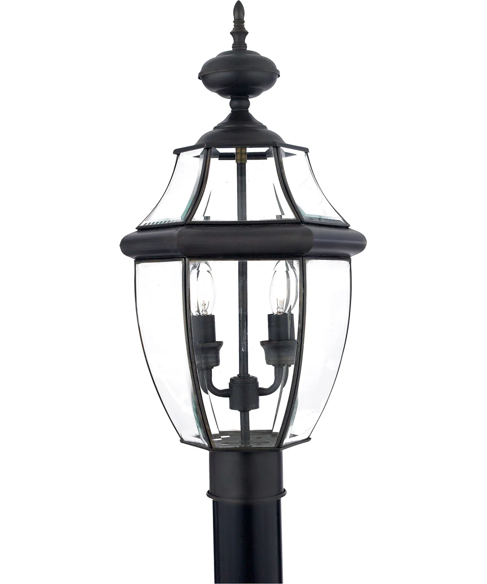 Newbury Large 2-light Outdoor Post Light Medici Bronze - Image 2