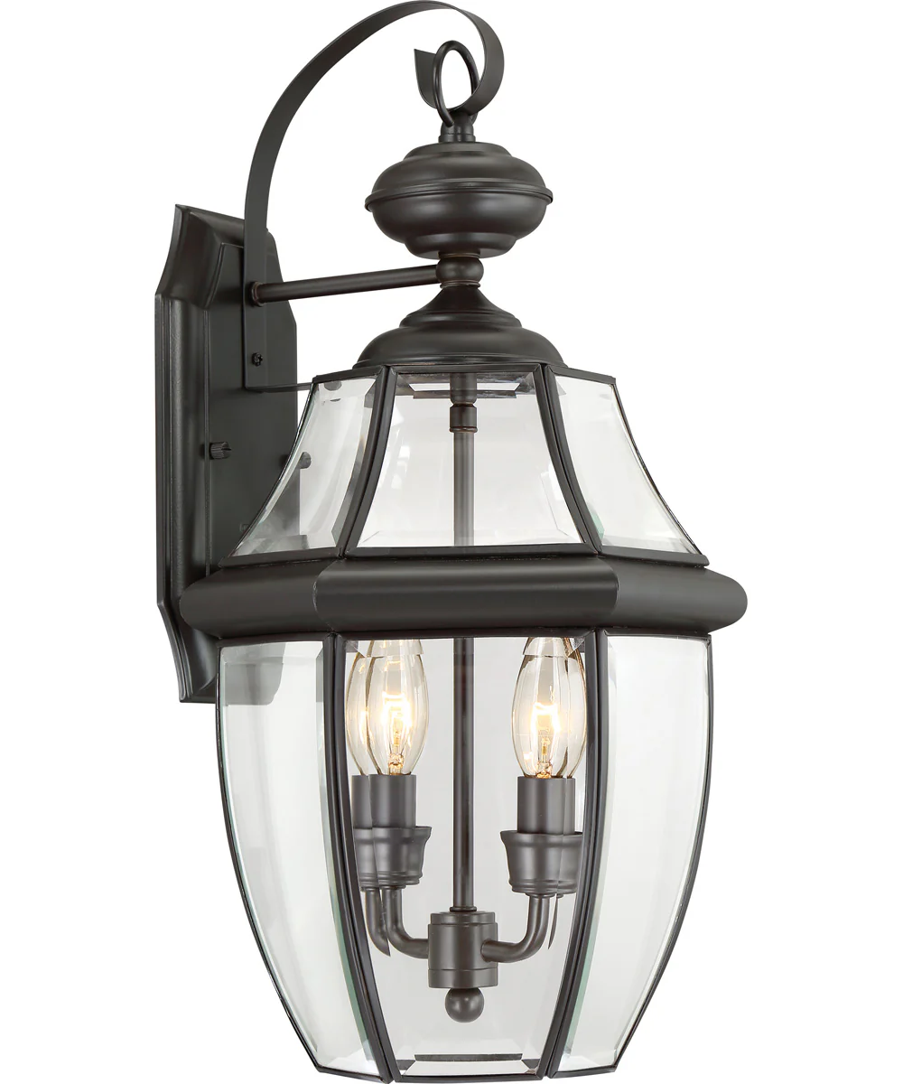 Newbury Large 2-light Outdoor Wall Light Medici Bronze - Image 2