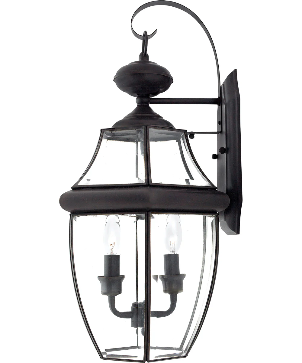 Newbury Large 2-light Outdoor Wall Light Medici Bronze - Image 3