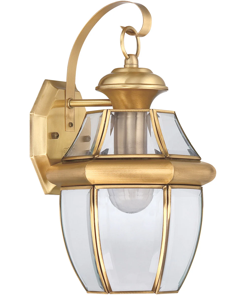 Newbury Medium 1-light Outdoor Wall Light Polished Brass - Image 3