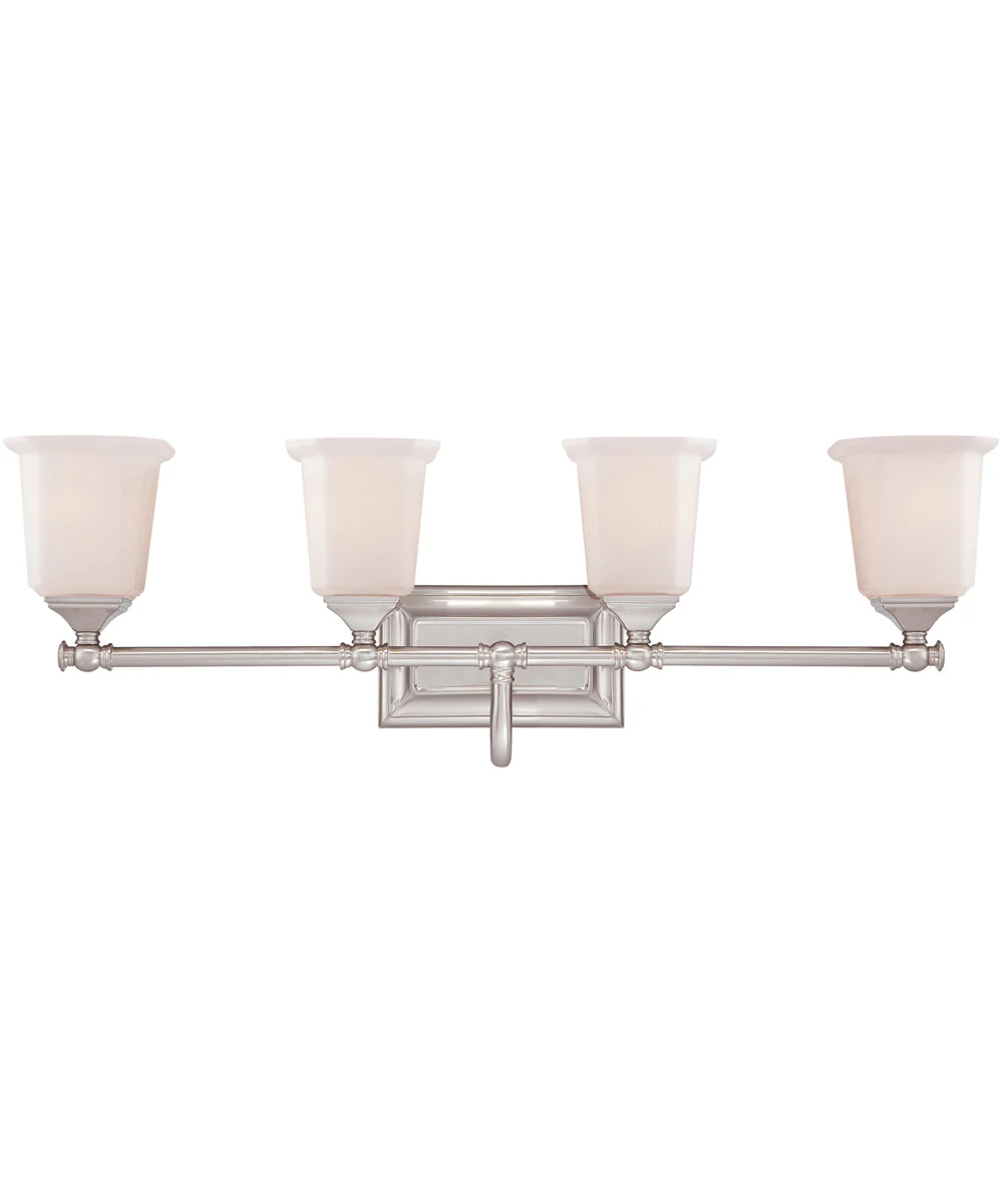 Nicholas Extra Large 4-light Bath Light Brushed Nickel - Image 2