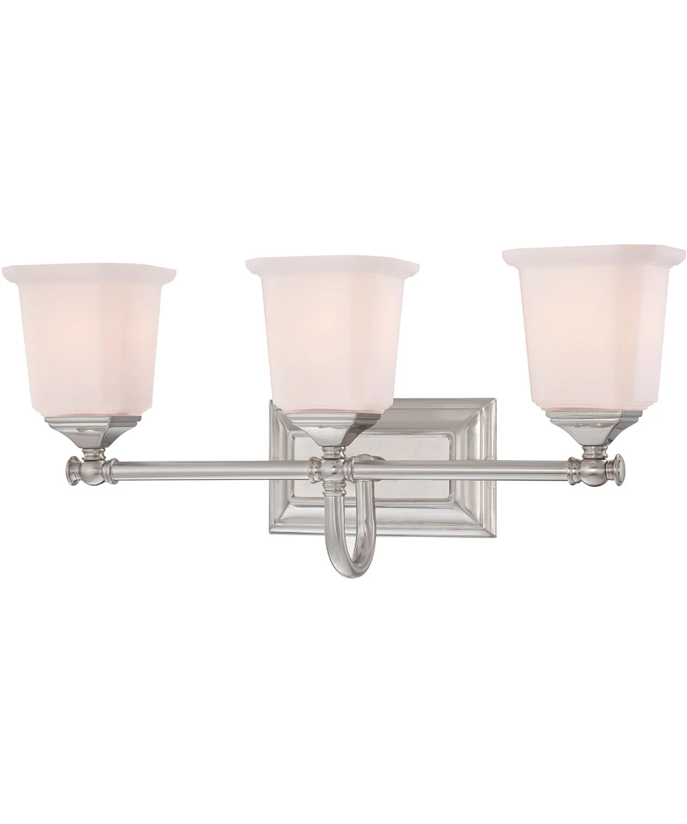 Nicholas Large 3-light Bath Light Brushed Nickel - Image 3