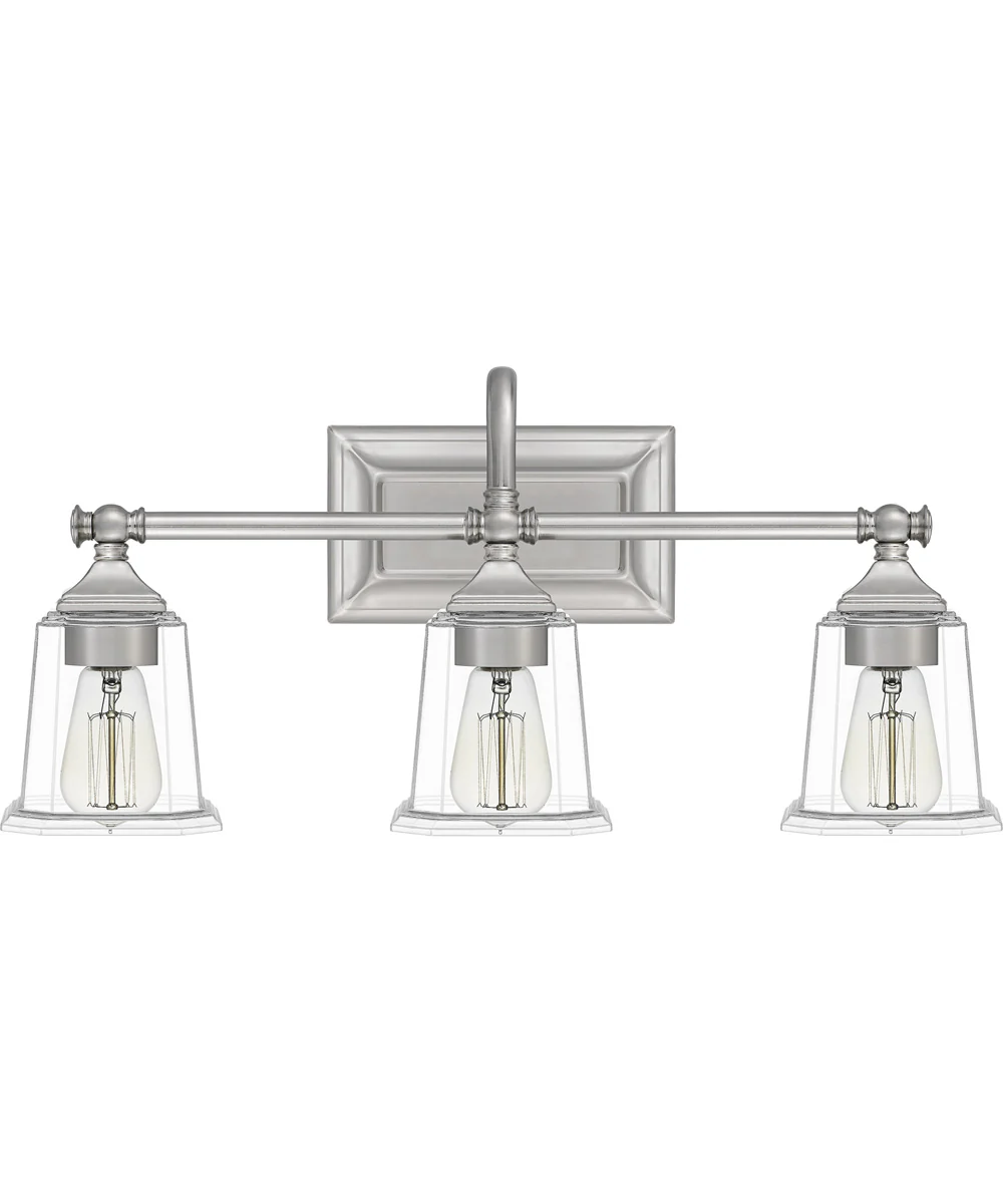 Nicholas Large 3-light Bath Light Brushed Nickel - Image 3