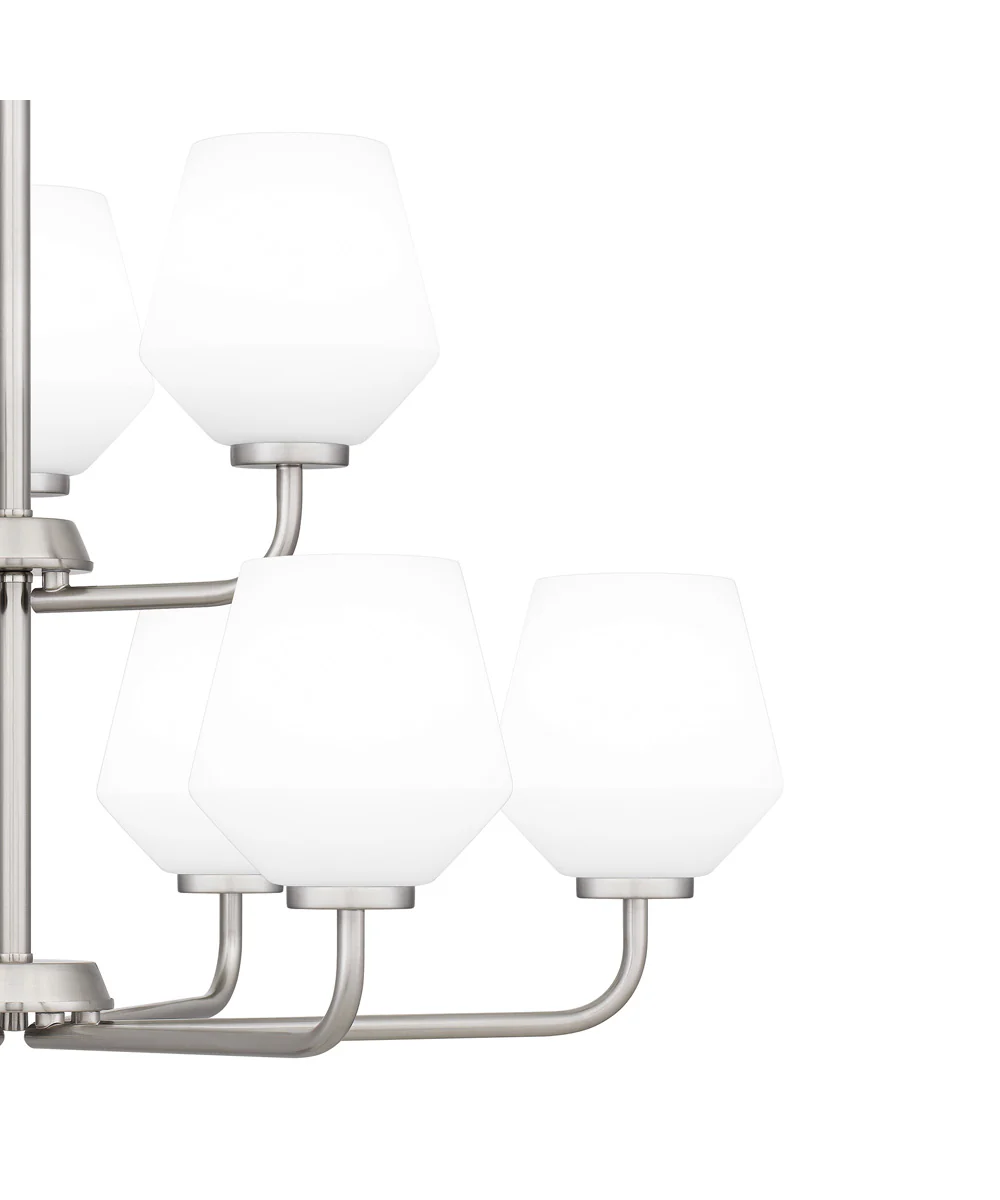 Nielson 9-light Chandelier Brushed Nickel - Image 5