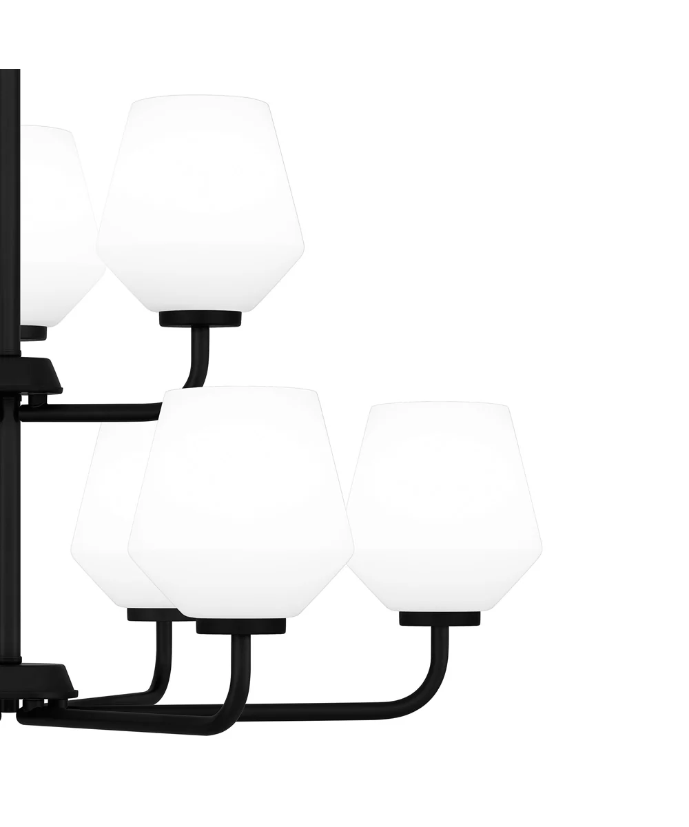 Nielson 9-light Chandelier Matte Black - Image 5