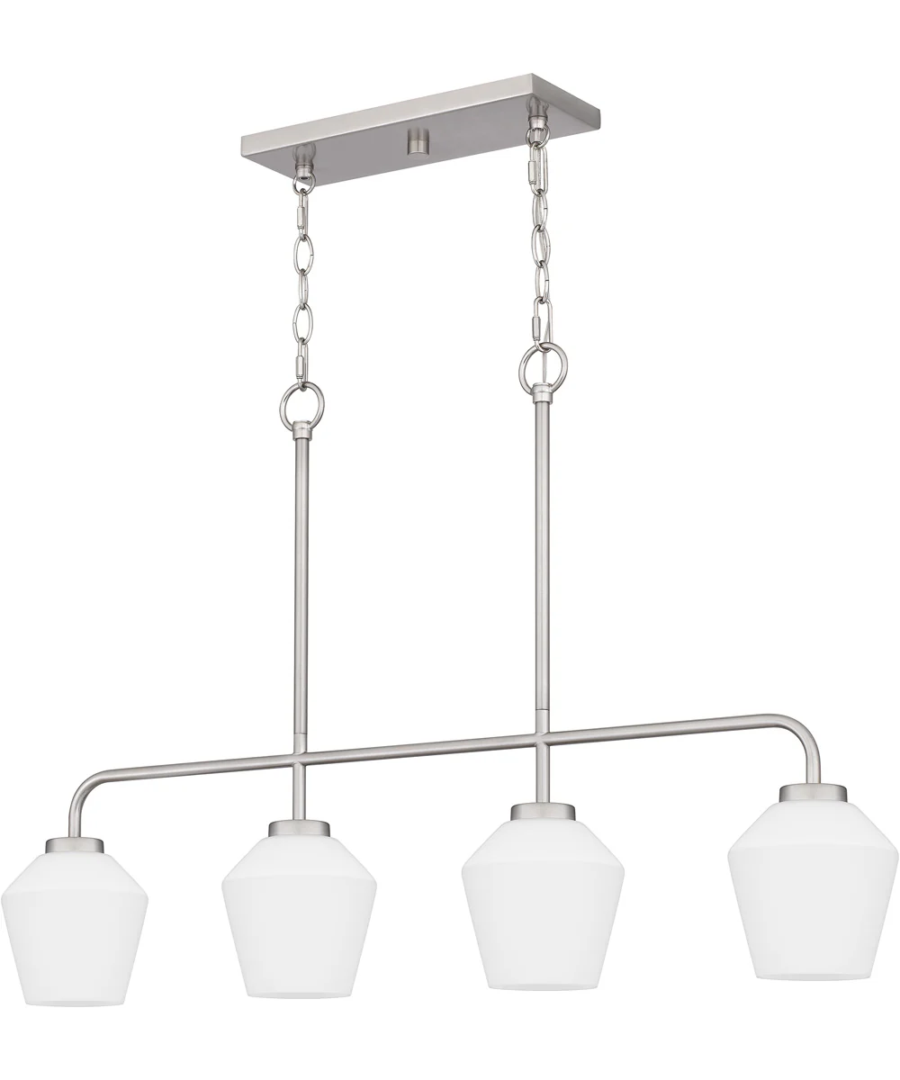 Nielson Medium 4-light Island Light Brushed Nickel - Image 2