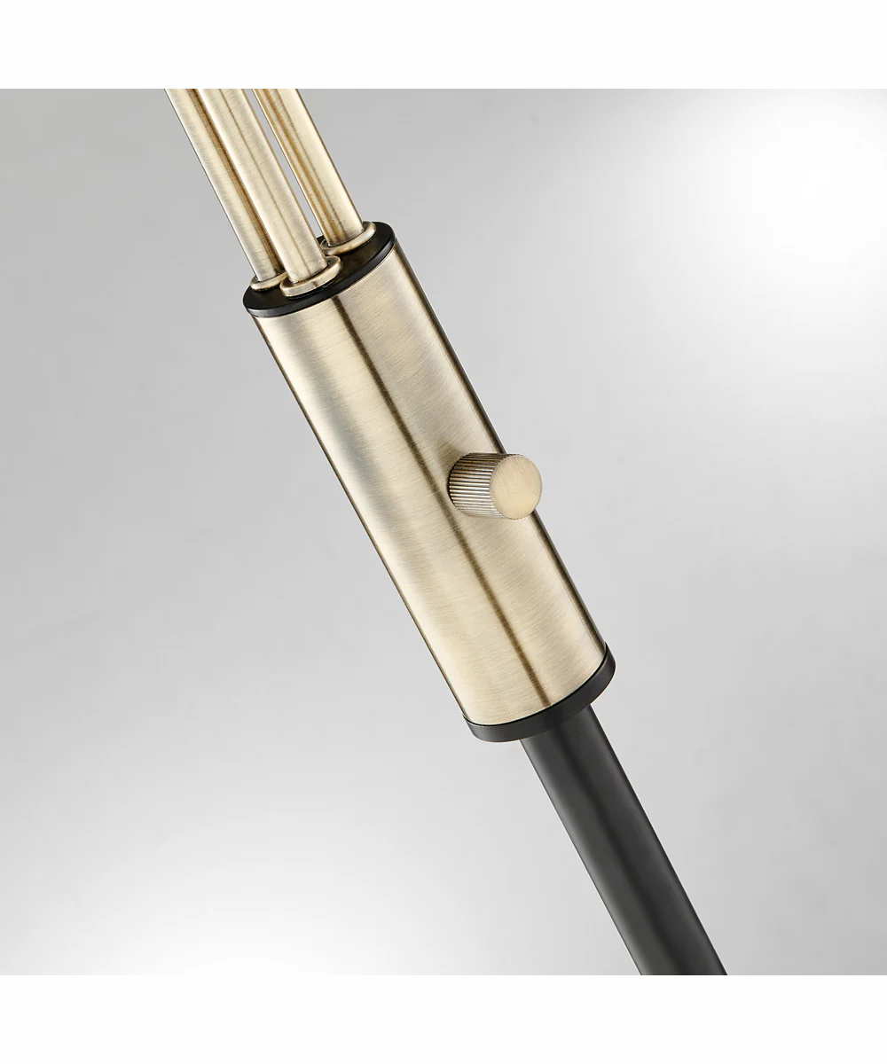 Nilmani 3-Light Floor Lamp Antique Brass/Black - Image 2
