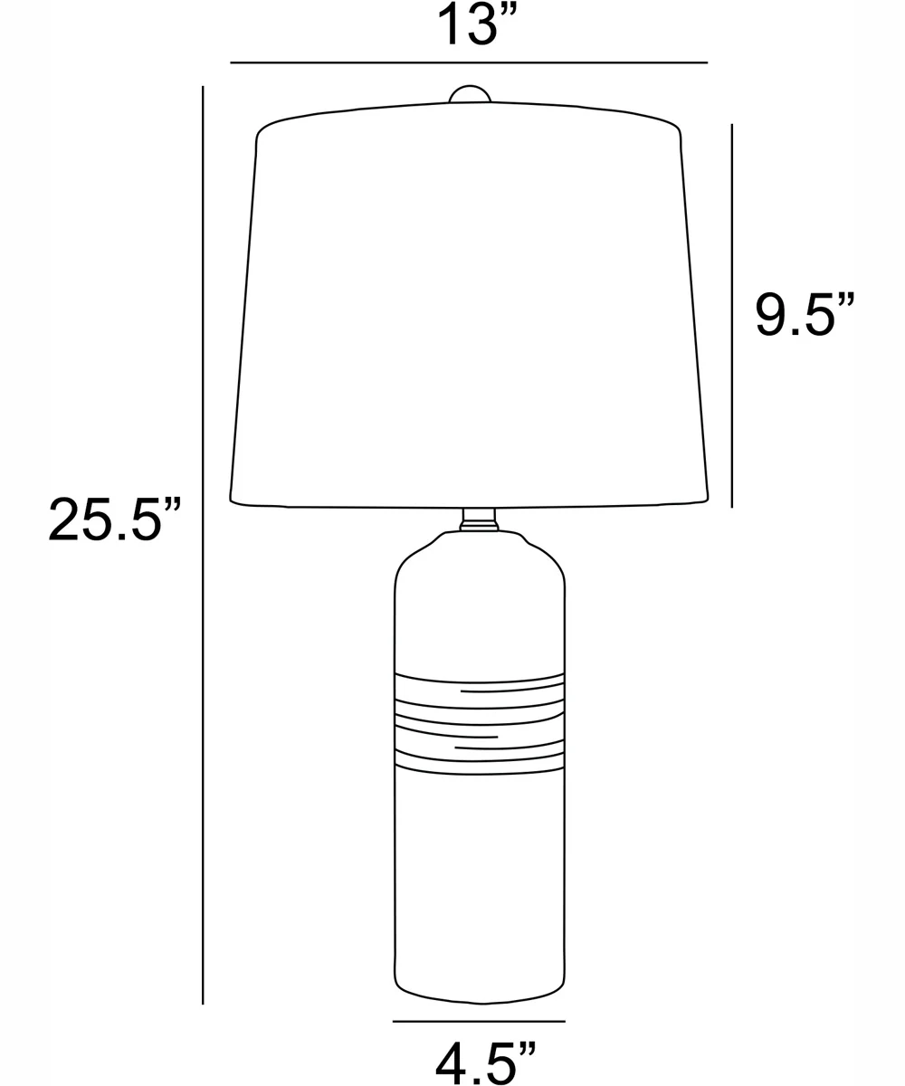 Noelle 1-Light 2 Pack-Table Lamp Ceramichrome/ Oatmeal Linen Shade - Image 4