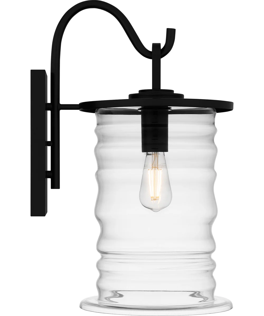 Noland Large 1-light Outdoor Wall Light Coastal Armour Aluminum Matte Black - Image 4