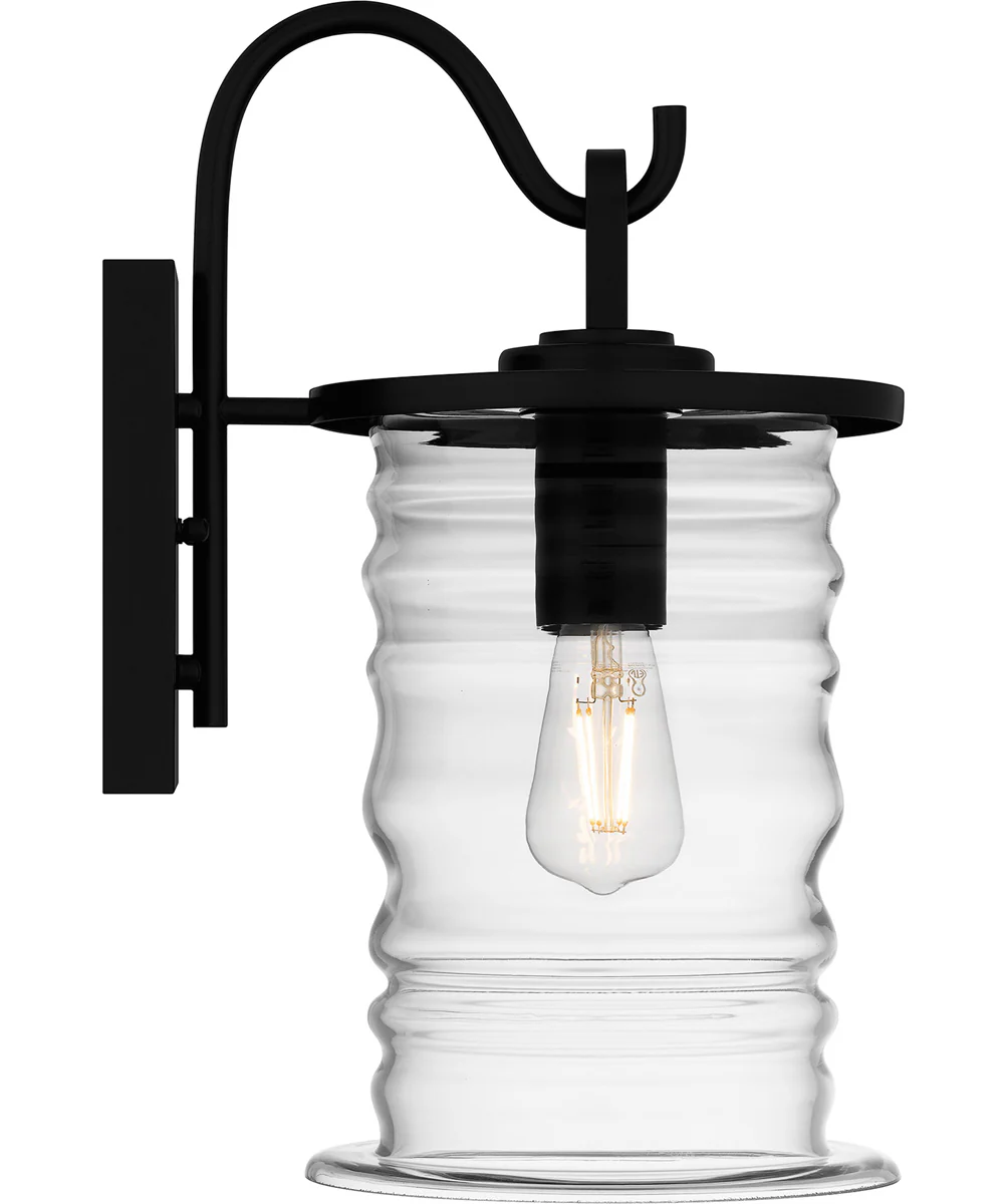 Noland Medium 1-light Outdoor Wall Light Coastal Armour Aluminum Matte Black - Image 4