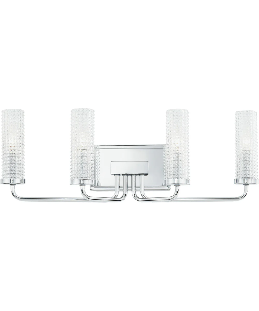Nora Extra Large 4-light Bath Light Polished Chrome - Image 2