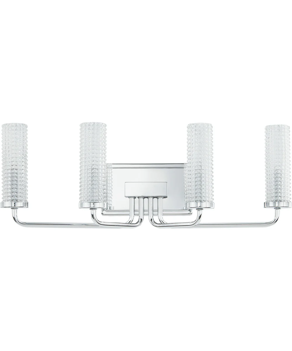 Nora Extra Large 4-light Bath Light Polished Chrome - Image 3