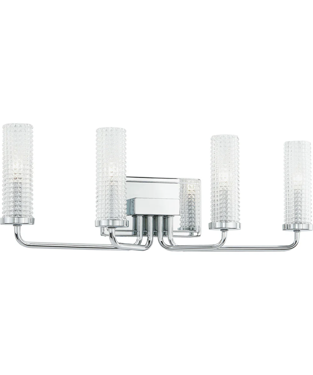 Nora Extra Large 4-light Bath Light Polished Chrome - Image 5