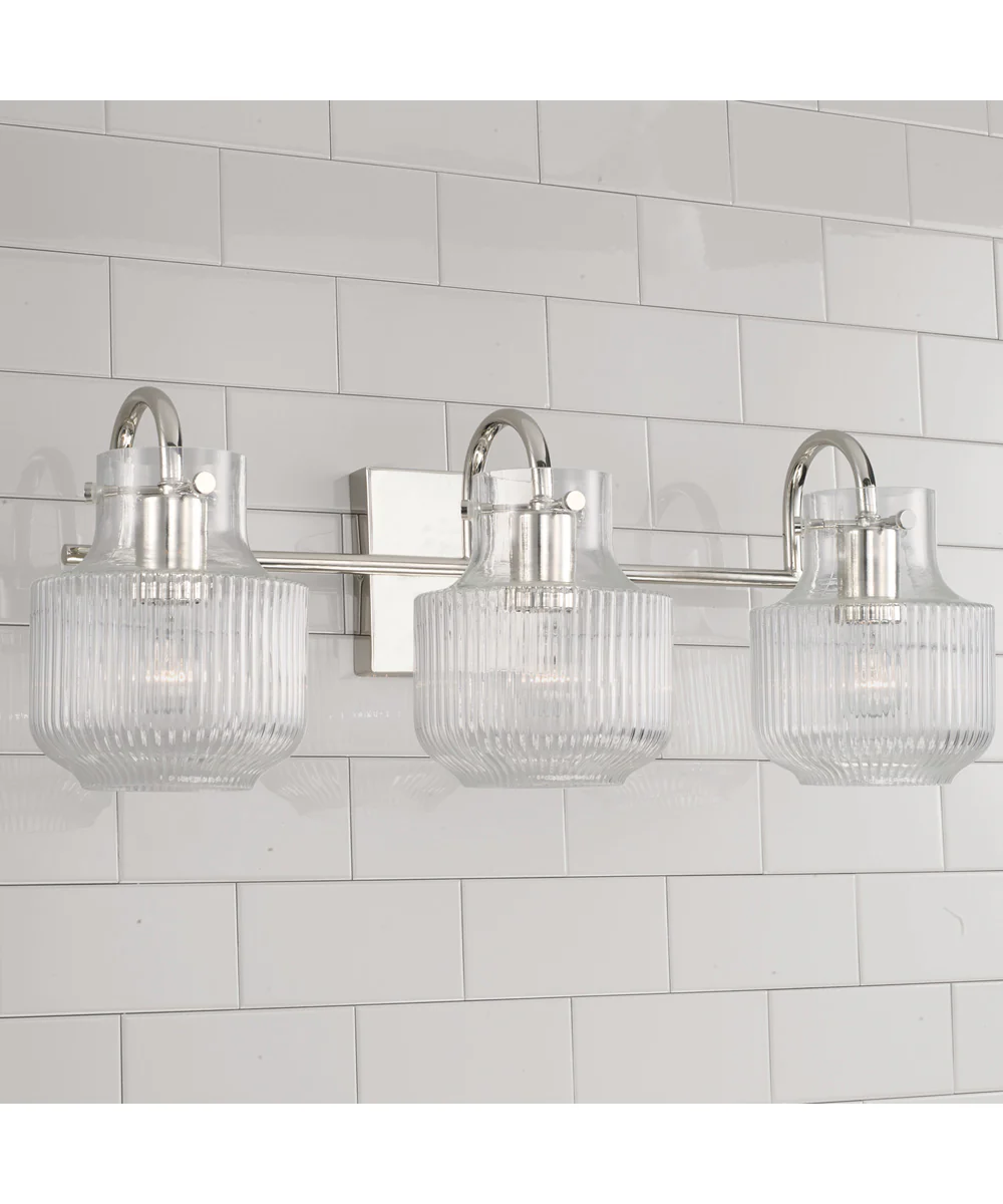 Nyla 3-Light Vanity Polished Nickel - Image 2