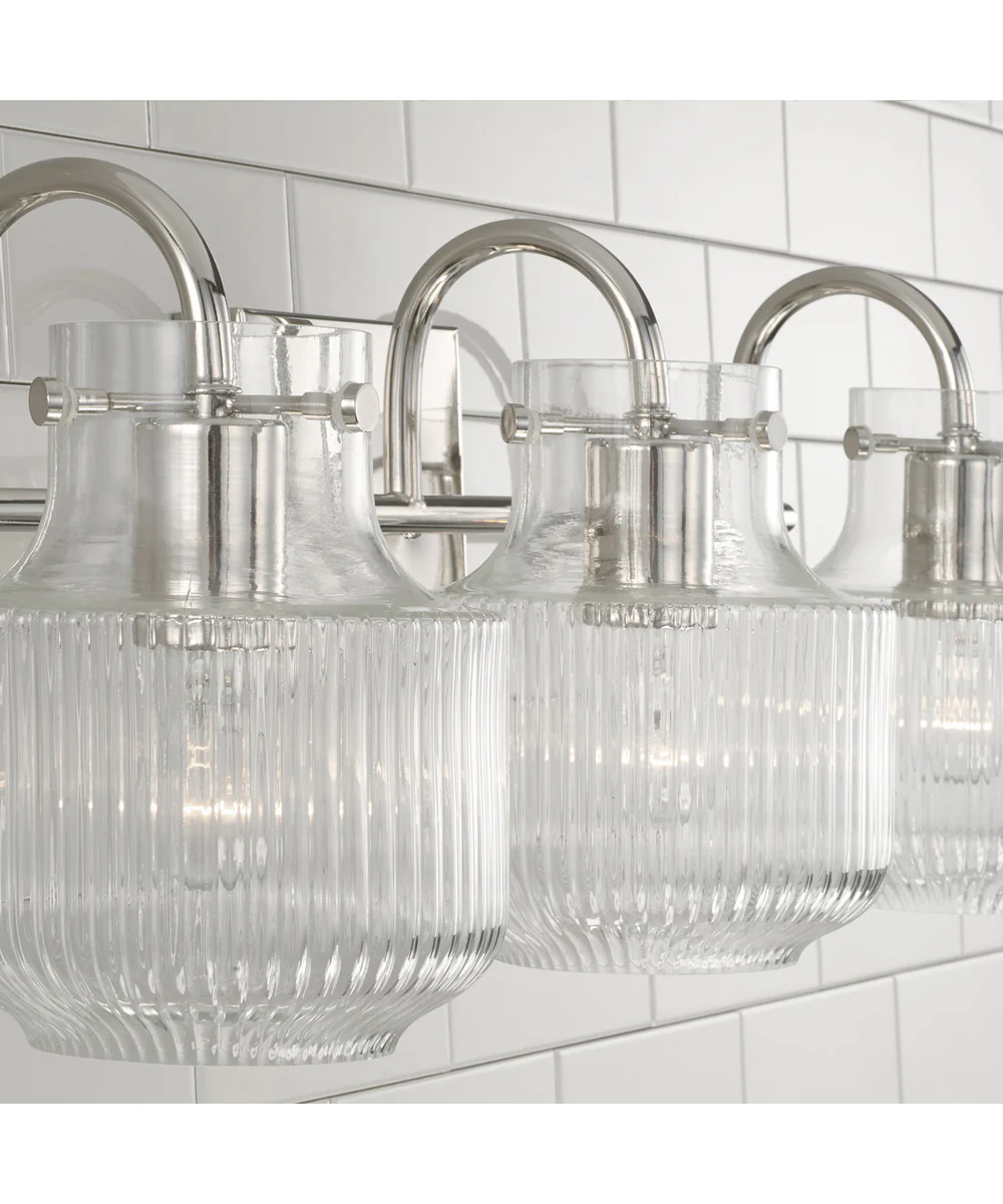 Nyla 3-Light Vanity Polished Nickel - Image 3
