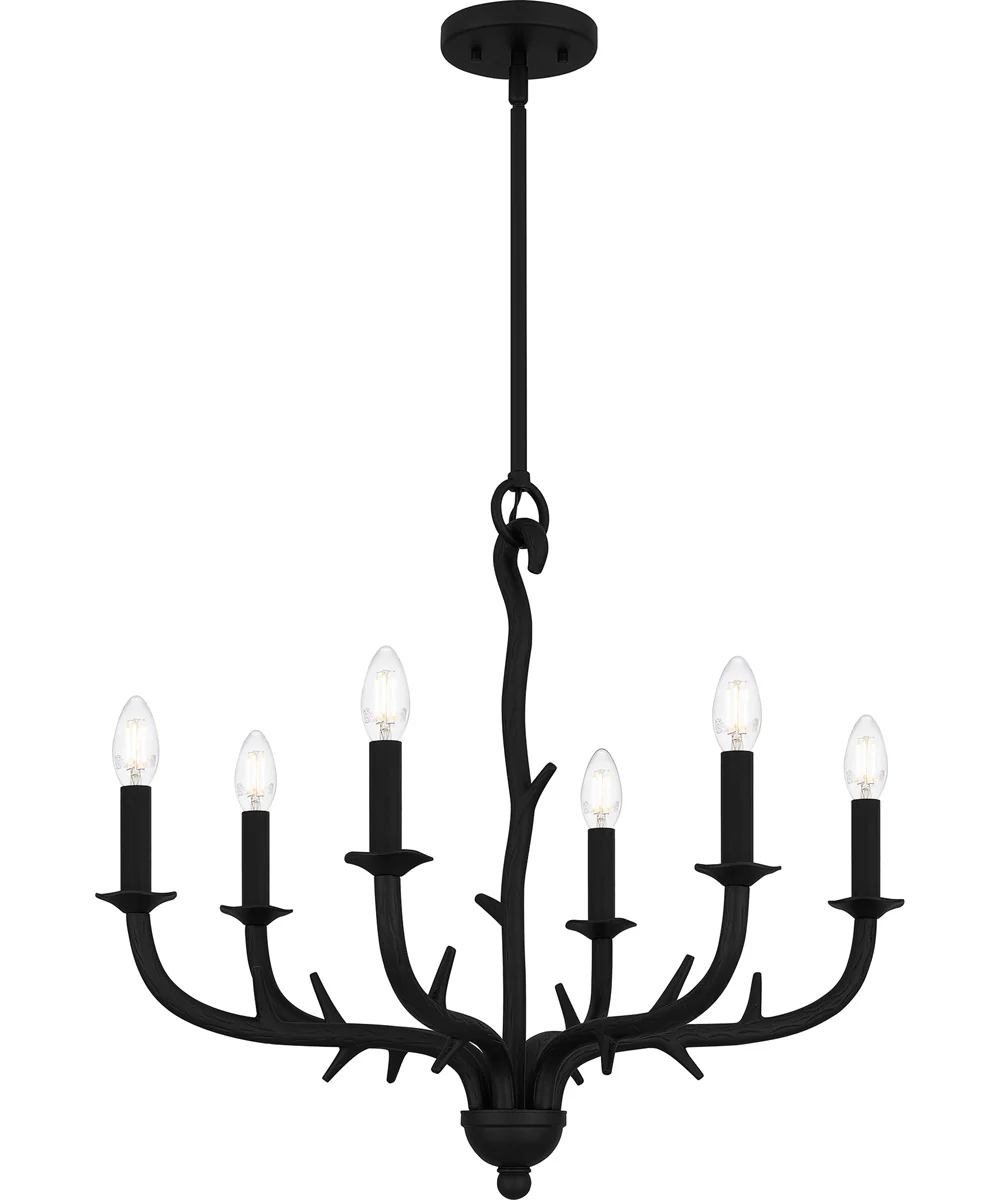 Oakley 6-light Chandelier Earth Black - Image 7