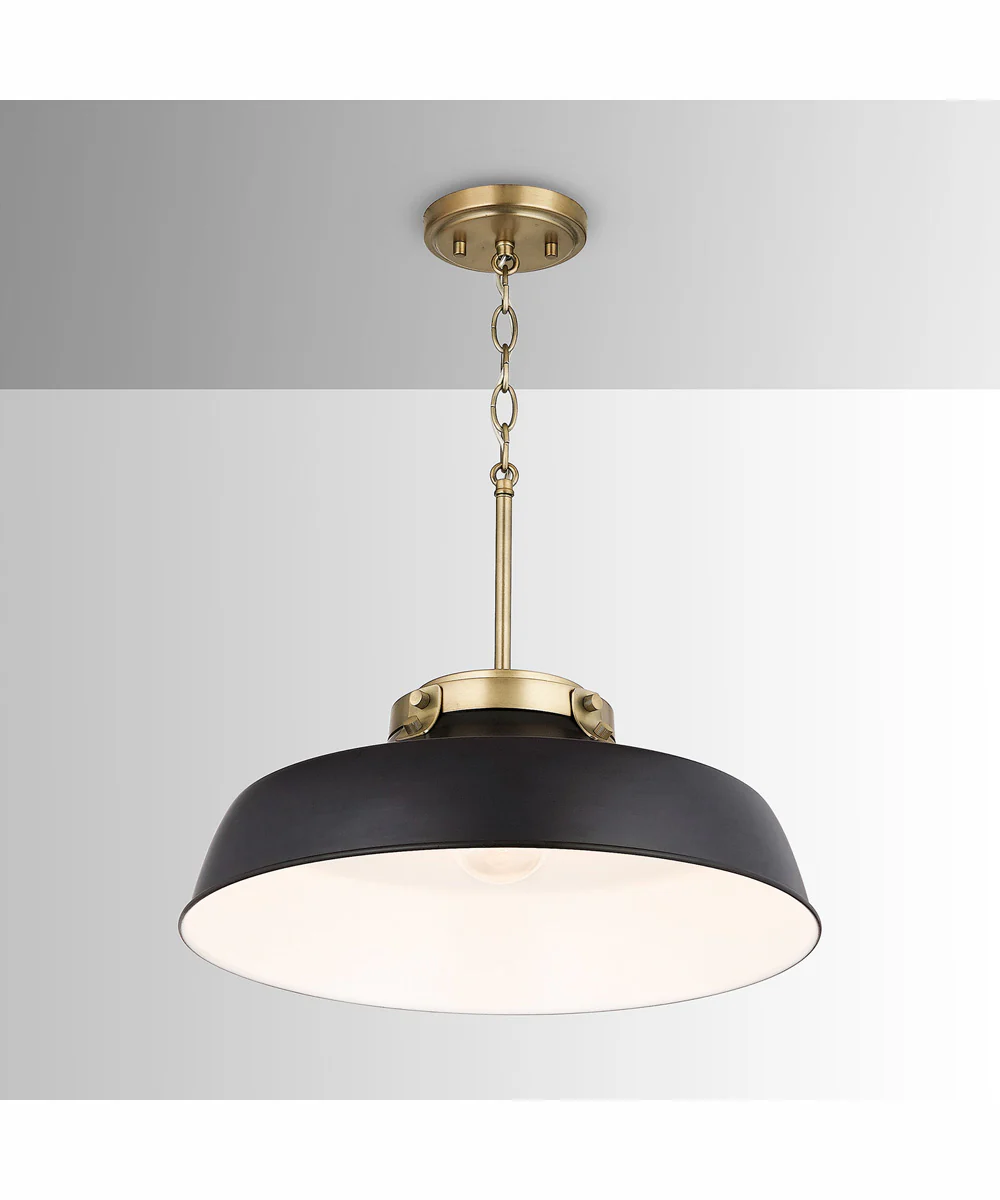 Oakwood 1-Light Pendant Matte Black - Image 3