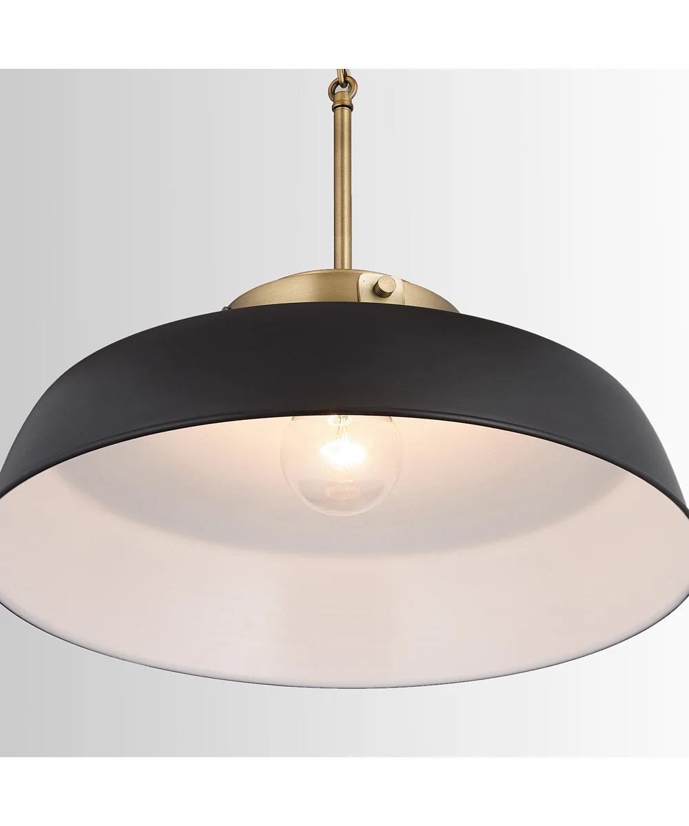 Oakwood 1-Light Pendant Matte Black - Image 4