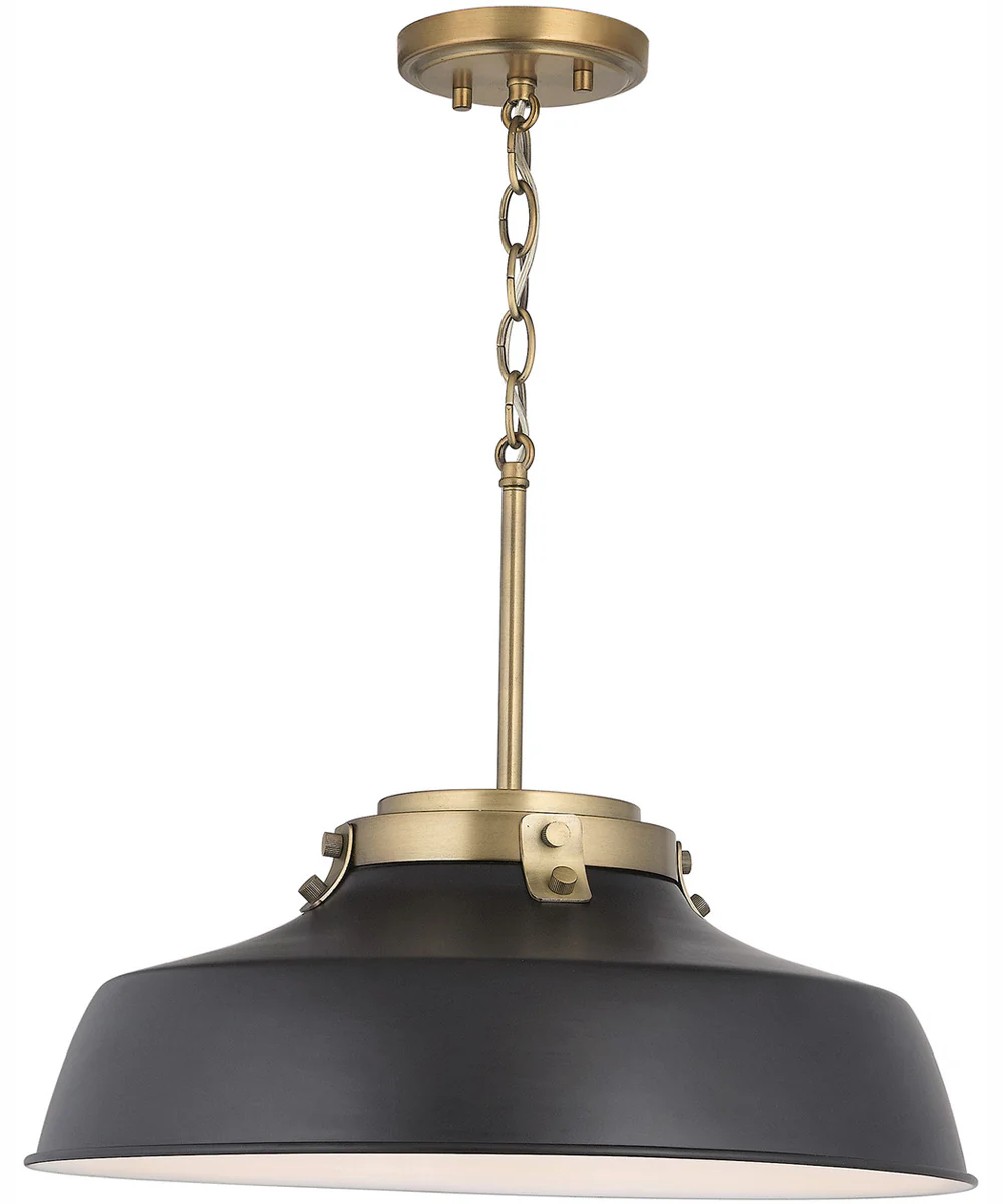 Oakwood 1-Light Pendant Matte Black - Image 6