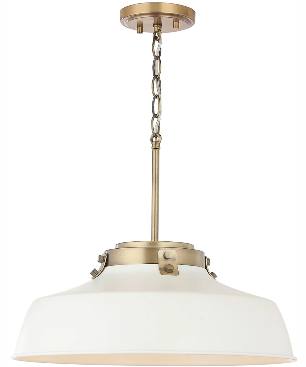 Oakwood 1-Light Pendant Matte White - Image 6