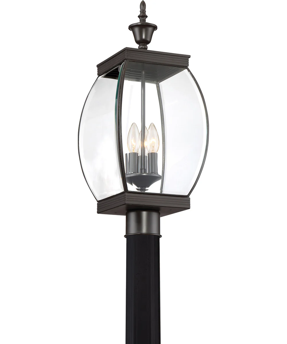Oasis Large 3-light Outdoor Post Light Medici Bronze - Image 4