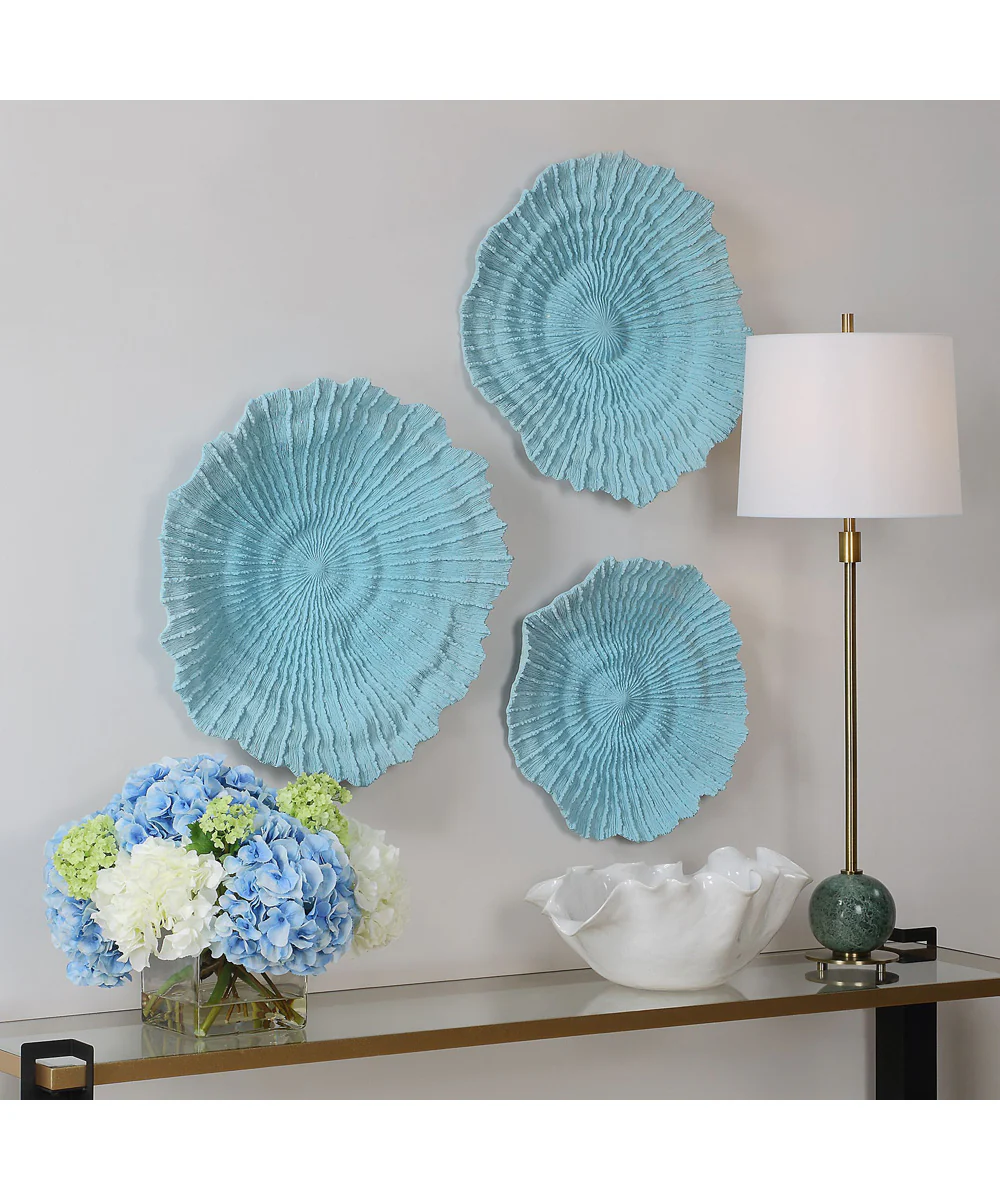 Ocean Gems Blue Wall Decor Set of 3 - Image 2
