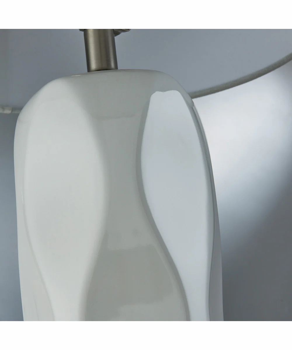 Odelia 2-Light 2 Pack-Table Lamp White Ceramichrome/ White Linen - Image 3