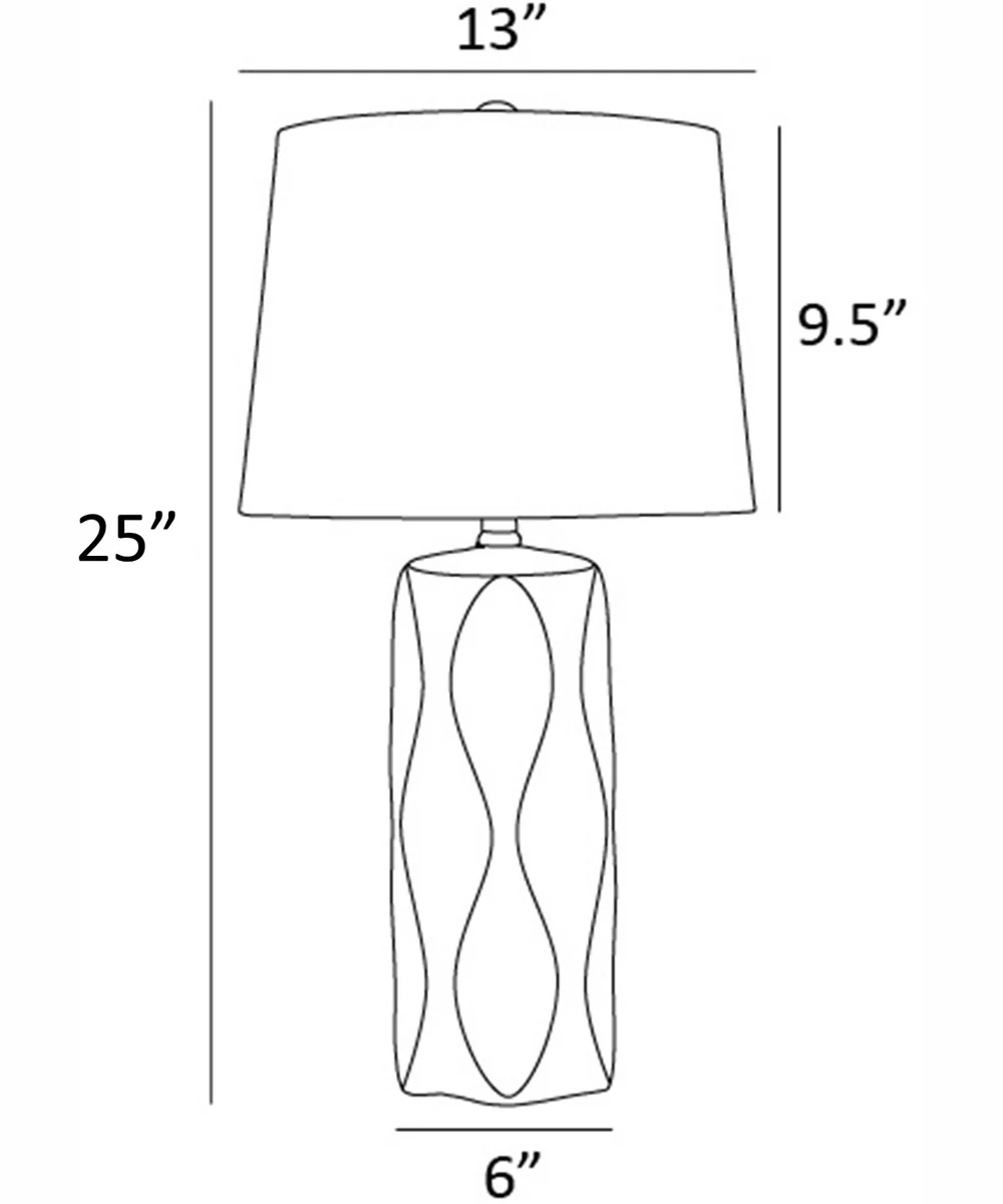 Odelia 2-Light 2 Pack-Table Lamp White Ceramichrome/ White Linen - Image 5