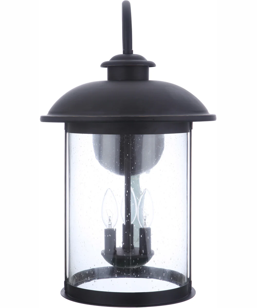 O'Fallon 3-Light Outdoor Wall Lantern Dark Bronze Gilded - Image 3