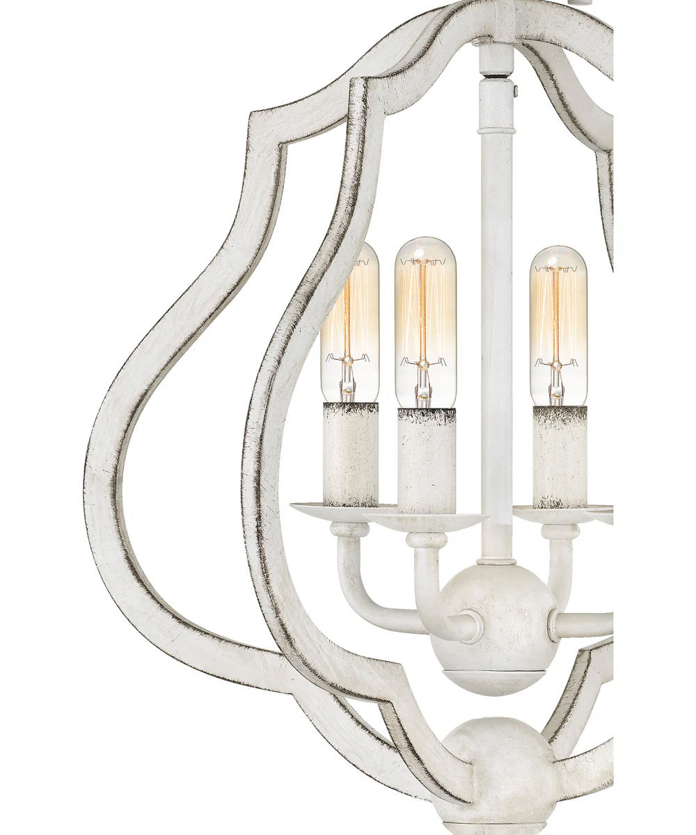 O'Keefe 4-light Semi Flush Mount Antique White - Image 6