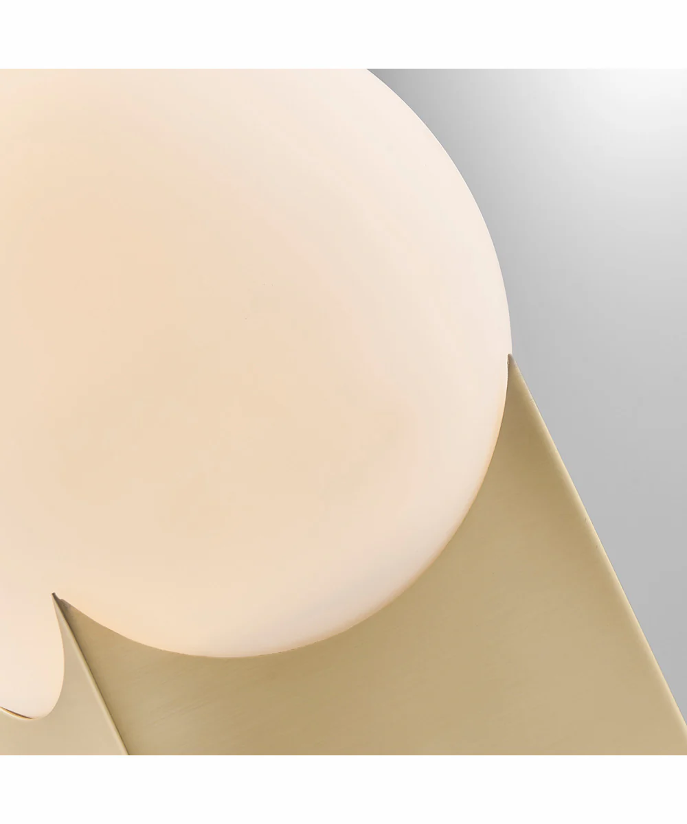 Oksena 1-Light Table Lamp Gold/Frost Glass Shade - Image 2