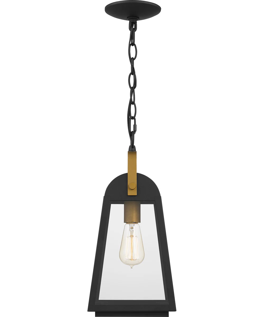 O'Leary Large 1-light Outdoor Pendant Light  Coastal Armour Steel Earth Black - Image 5