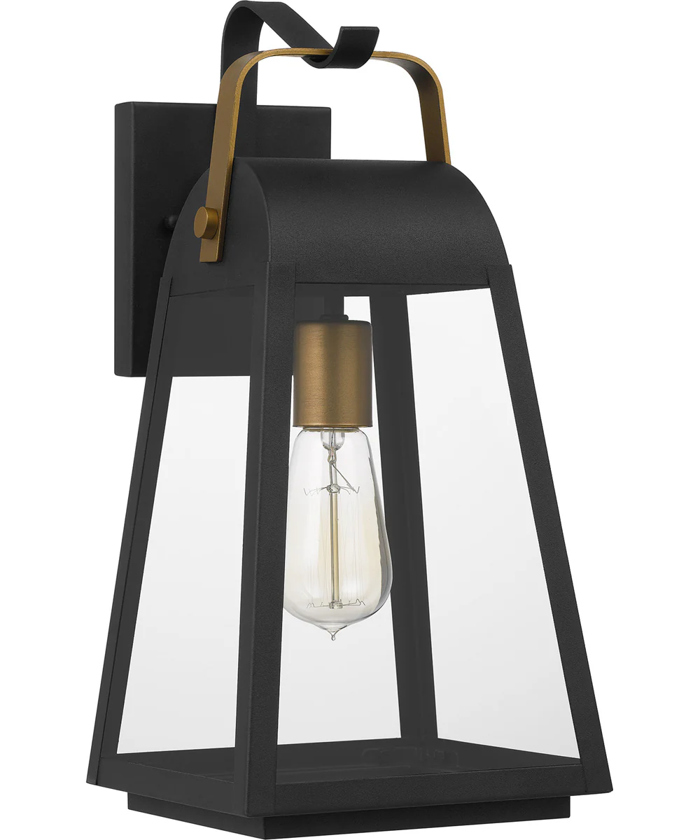 O'Leary Large 1-light Outdoor Wall Light  Coastal Armour Steel Earth Black - Image 3
