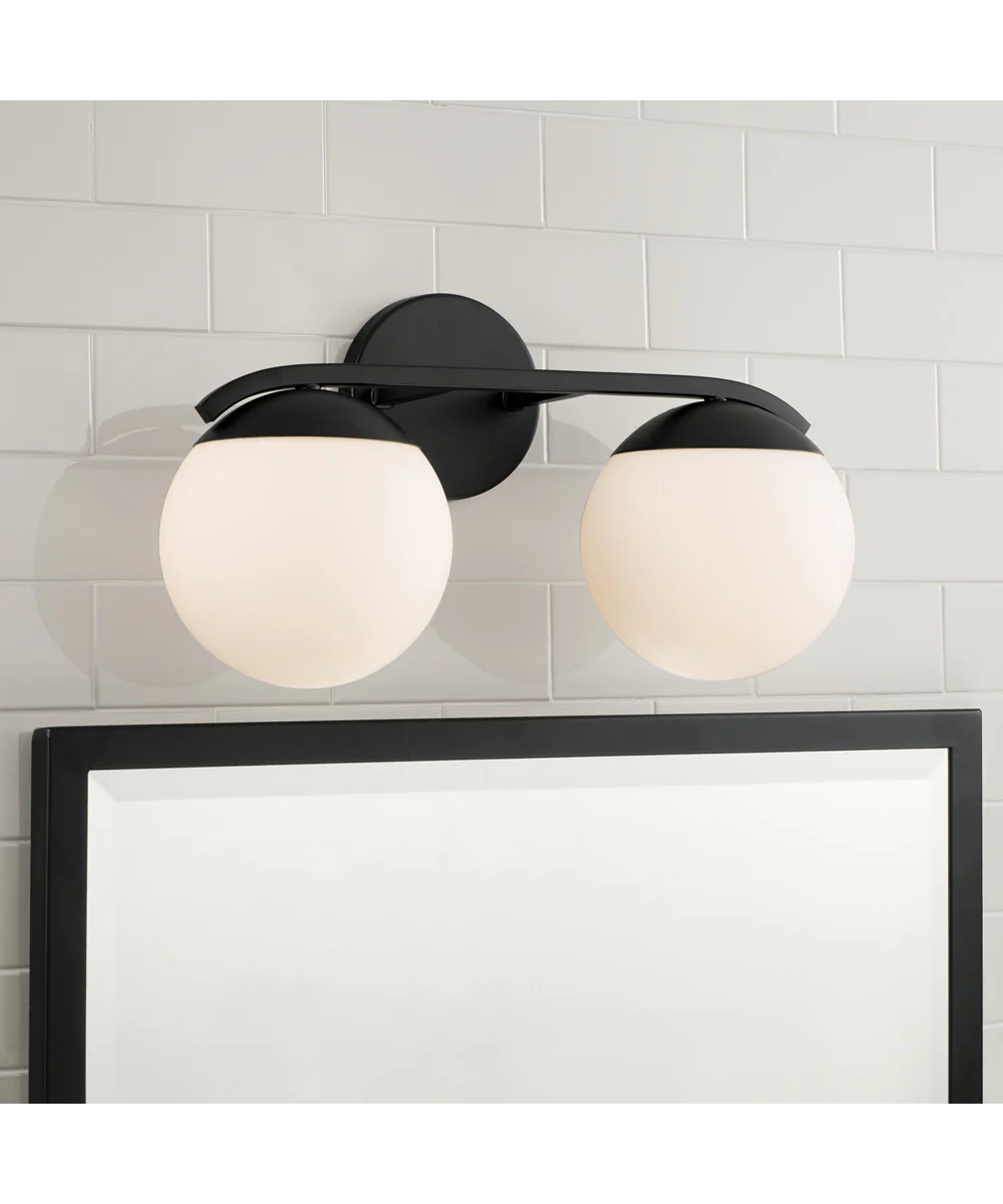 Oliver 2-Light Vanity Matte Black - Image 2
