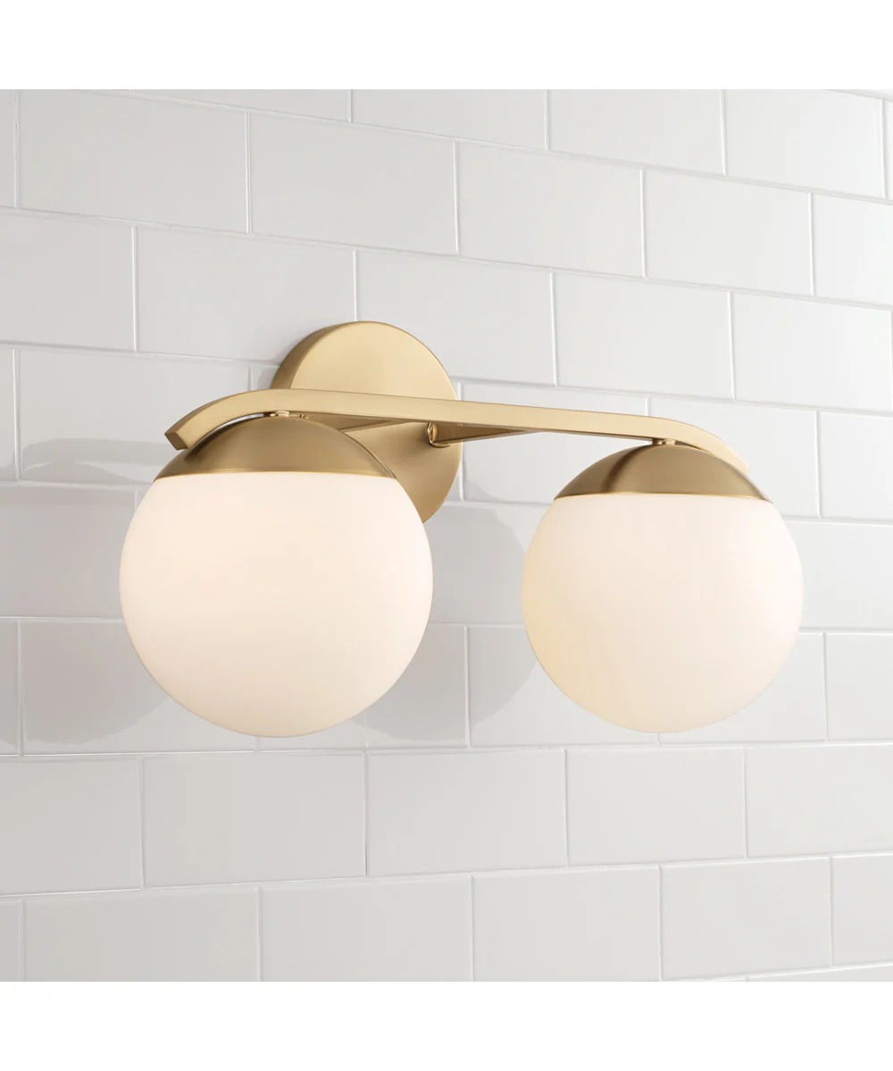 Oliver 2-Light Vanity Matte Brass - Image 2
