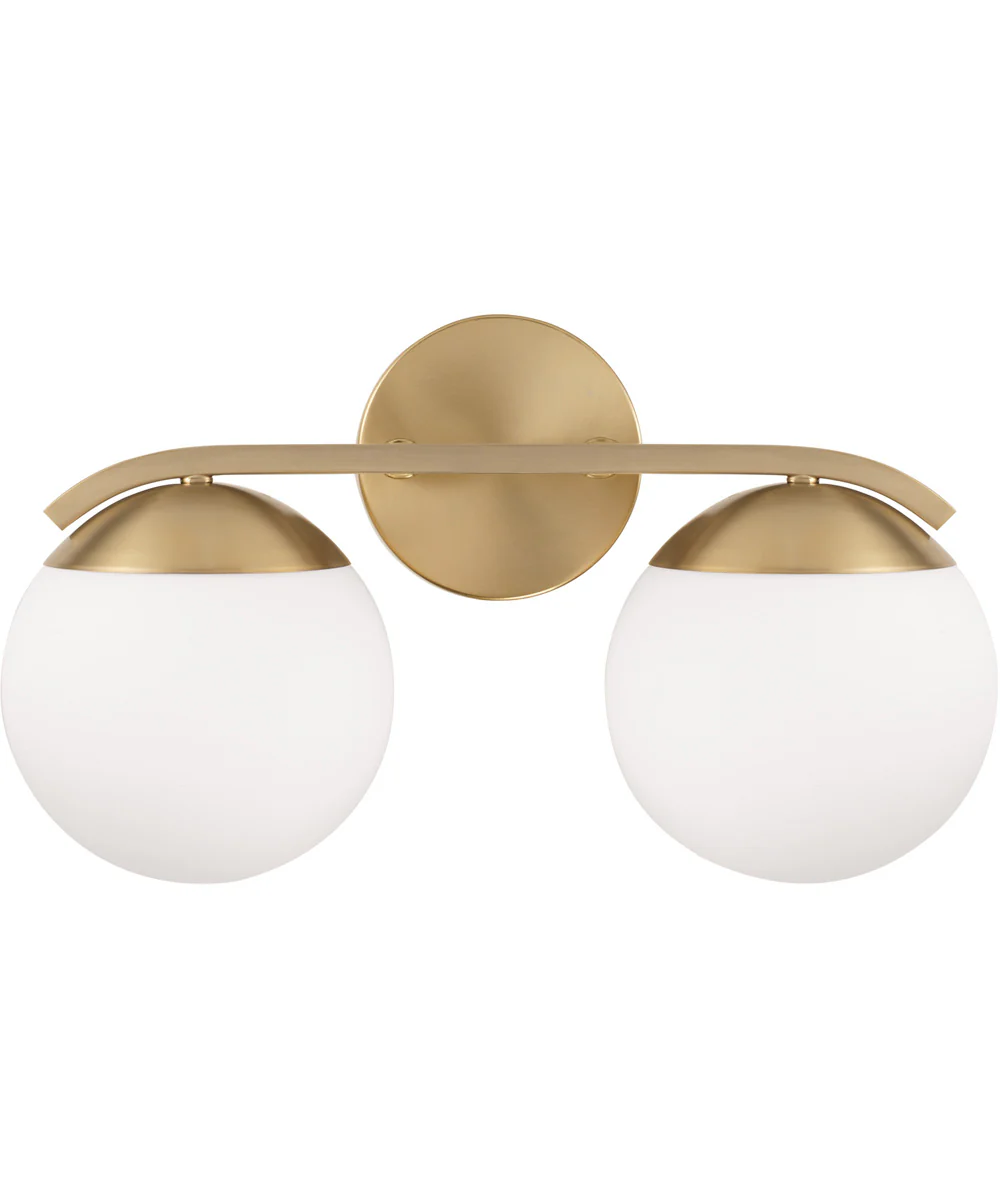Oliver 2-Light Vanity Matte Brass - Image 3
