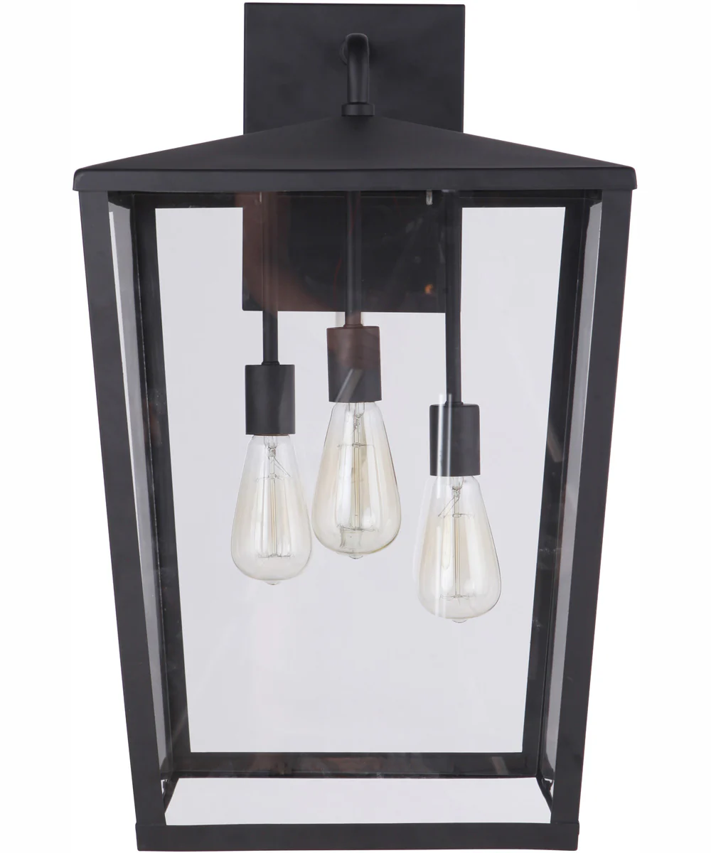 Olsen 3-Light Outdoor Wall Lantern Midnight - Image 3