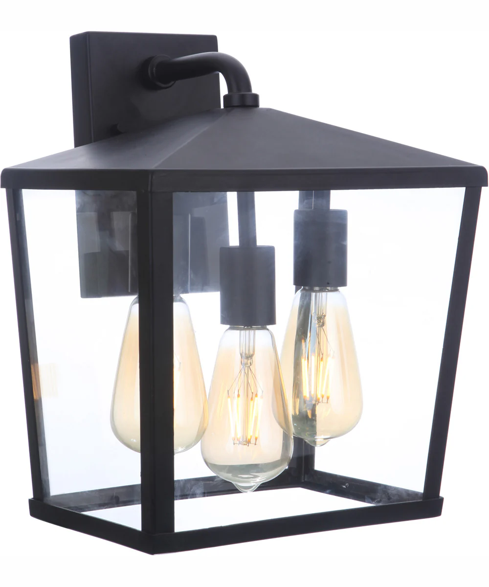 Olsen 3-Light Outdoor Wall Lantern Midnight - Image 2