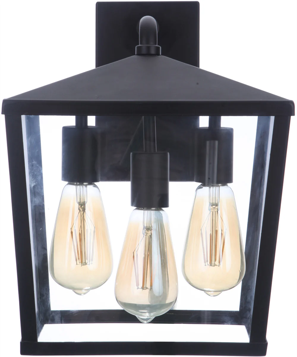 Olsen 3-Light Outdoor Wall Lantern Midnight - Image 3