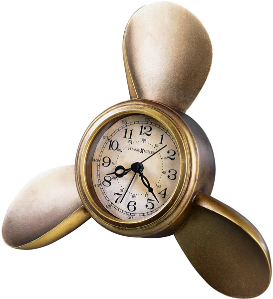 OPEN BOX Propeller Alarm Clock Antique Copper - Image 2