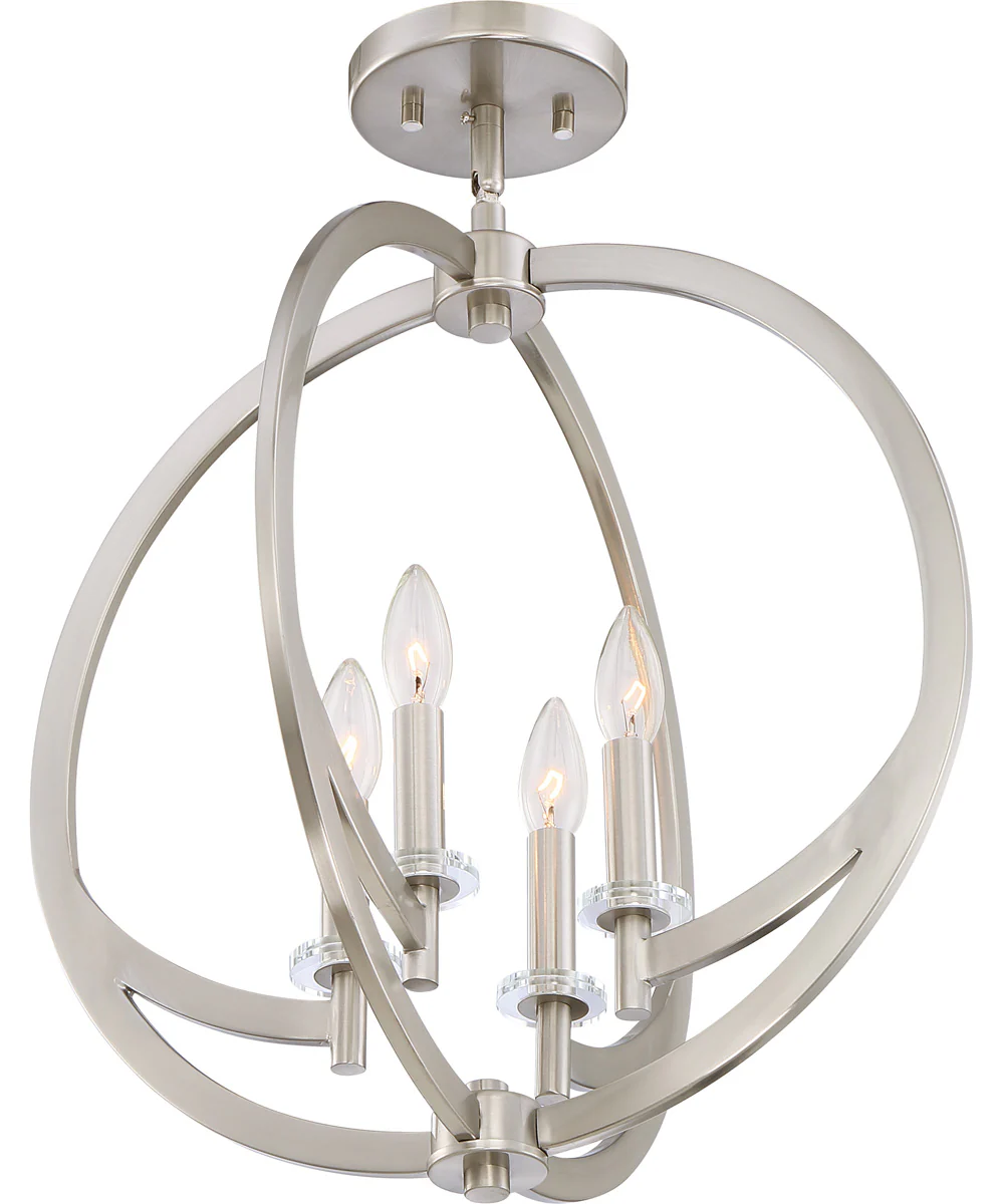 Orion 4-light Pendant Brushed Nickel - Image 6